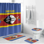 Swaziland Bathroom Set Siyinqaba Eswatini Flag Style