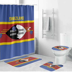 Swaziland Bathroom Set Siyinqaba Eswatini Flag Style