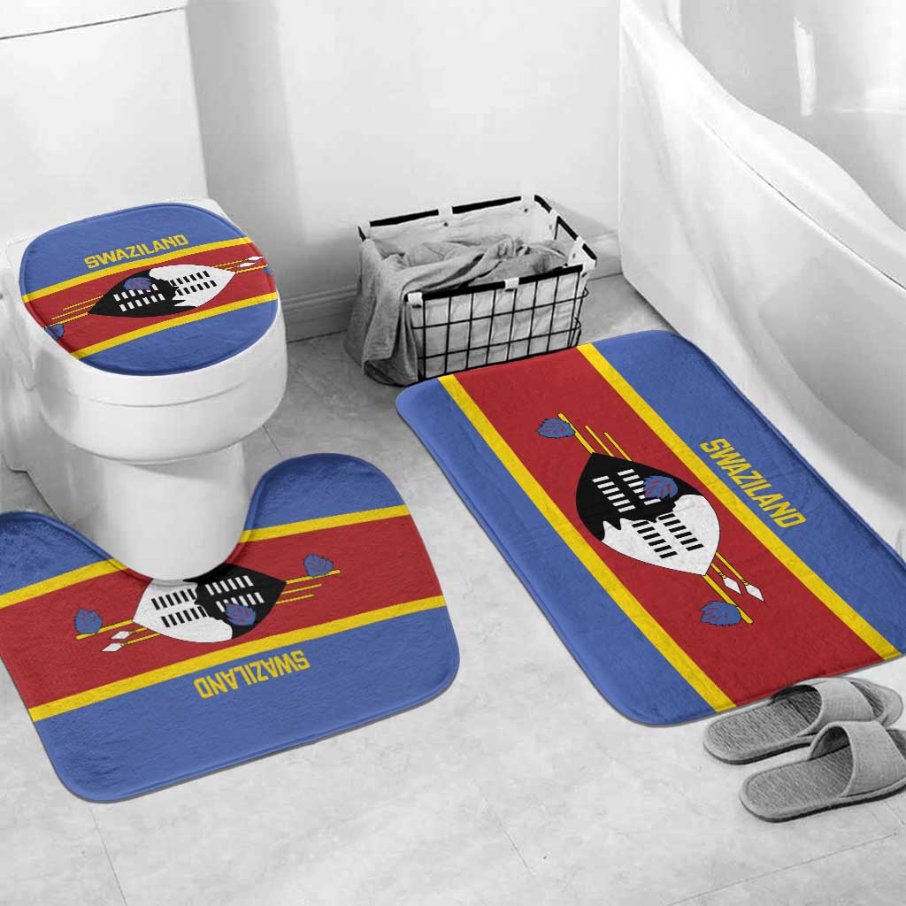 Swaziland Bathroom Set Siyinqaba Eswatini Flag Style