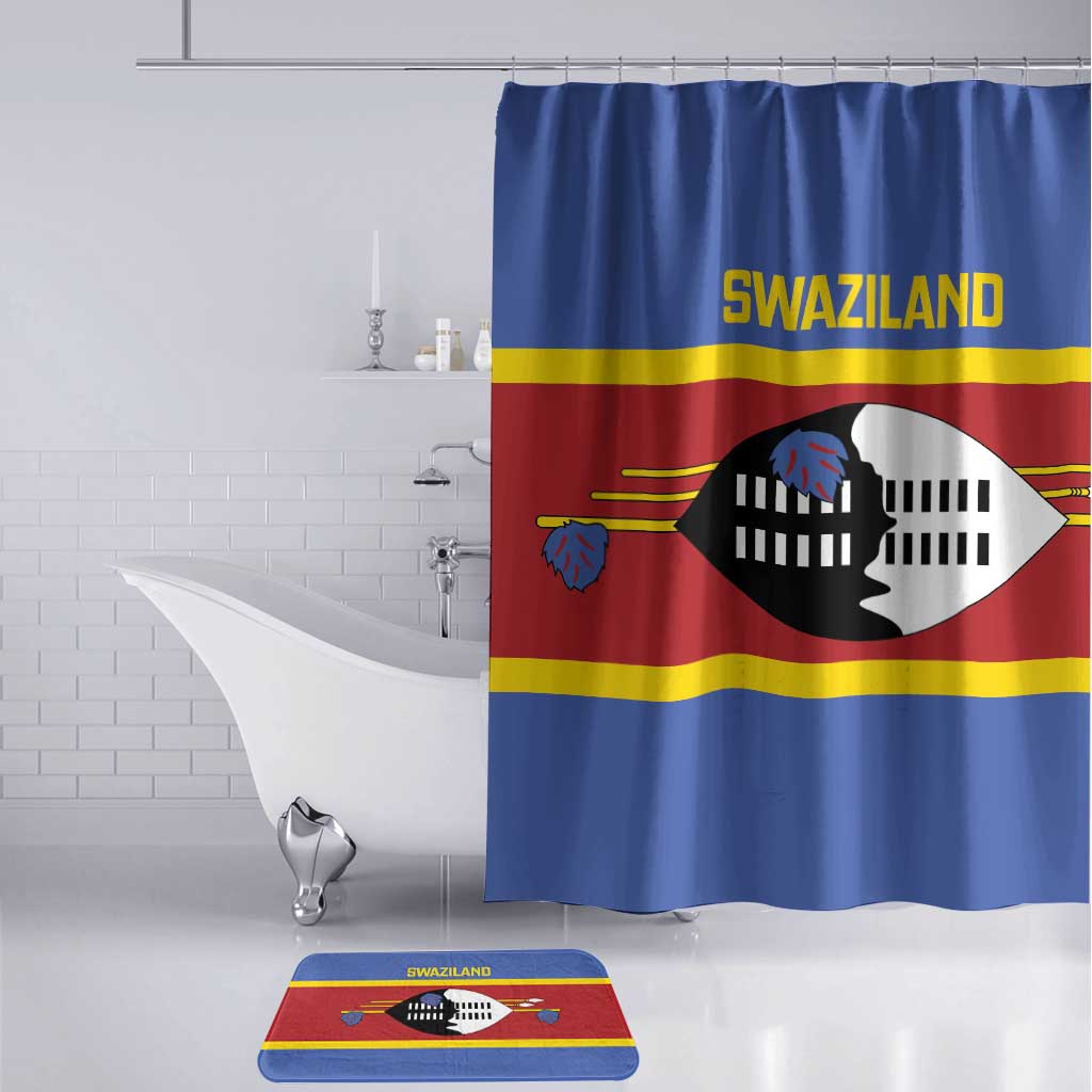 Swaziland Bathroom Set Siyinqaba Eswatini Flag Style