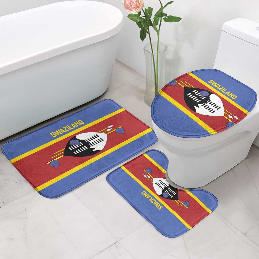 Swaziland Bathroom Set Siyinqaba Eswatini Flag Style