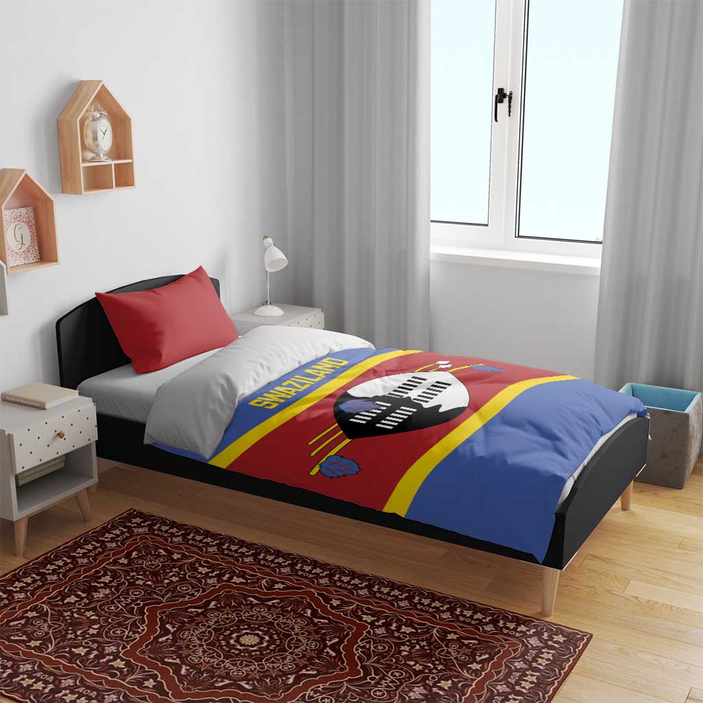 Afro Swaziland Bedding Set Siyinqaba Eswatini Flag Style - African Pride