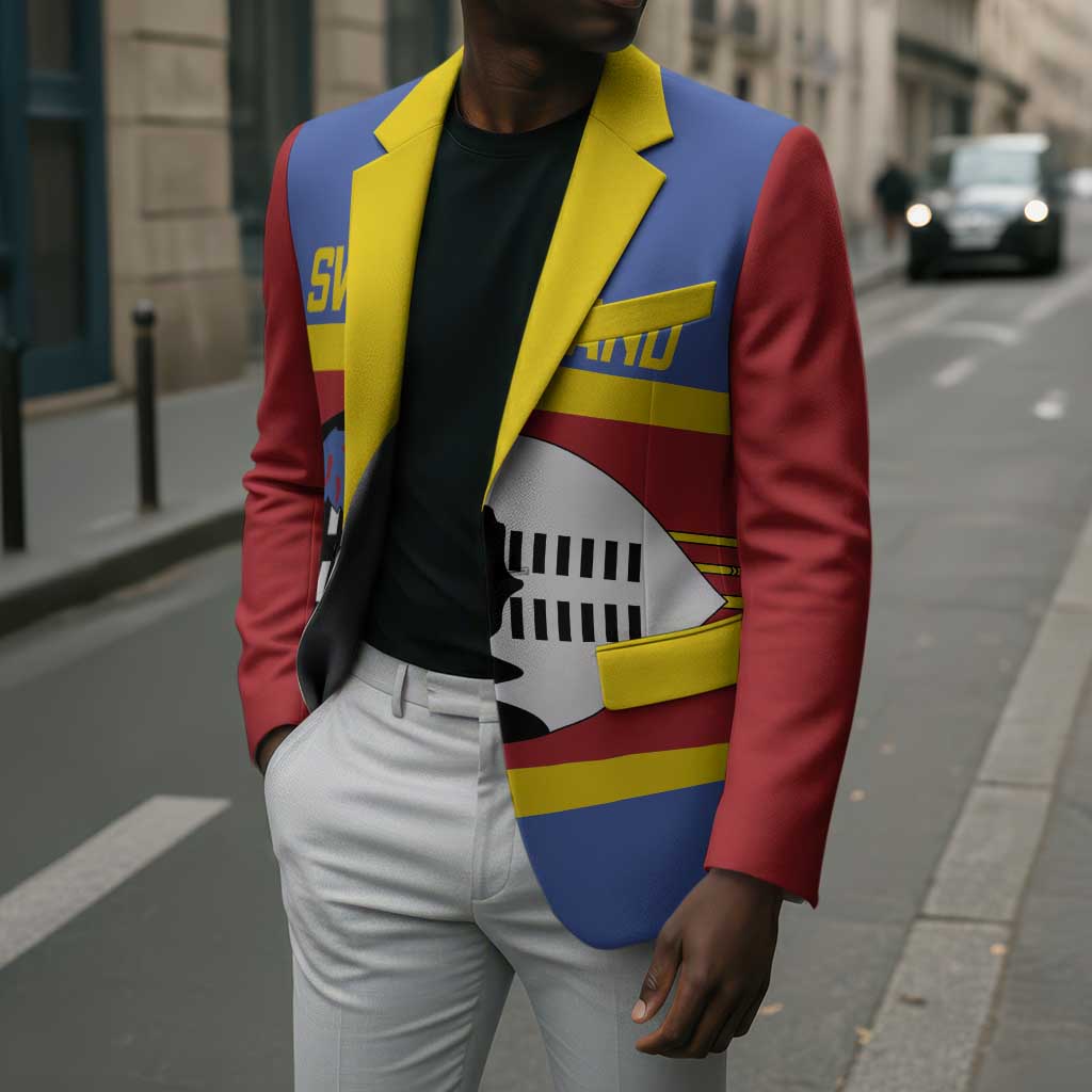 Swaziland Blazer Siyinqaba Eswatini Flag Style