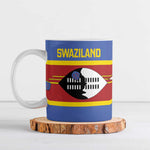 Swaziland Ceramic Mug Siyinqaba Eswatini Flag Style