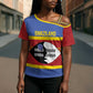 Swaziland Cross Shoulder Shirt Siyinqaba Eswatini Flag Style