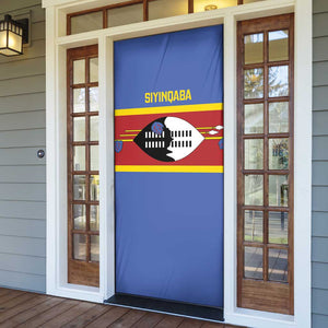 Swaziland Door Cover Siyinqaba Eswatini Flag Style
