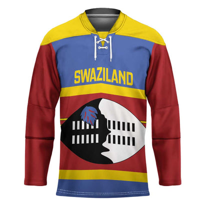 Swaziland Hockey Jersey Siyinqaba Eswatini Flag Style