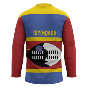 Swaziland Hockey Jersey Siyinqaba Eswatini Flag Style