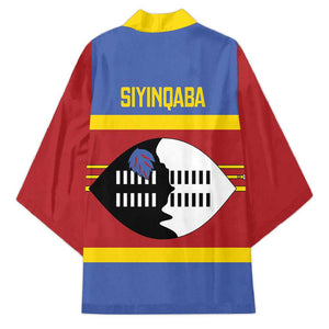Swaziland Kimono Siyinqaba Eswatini Flag Style