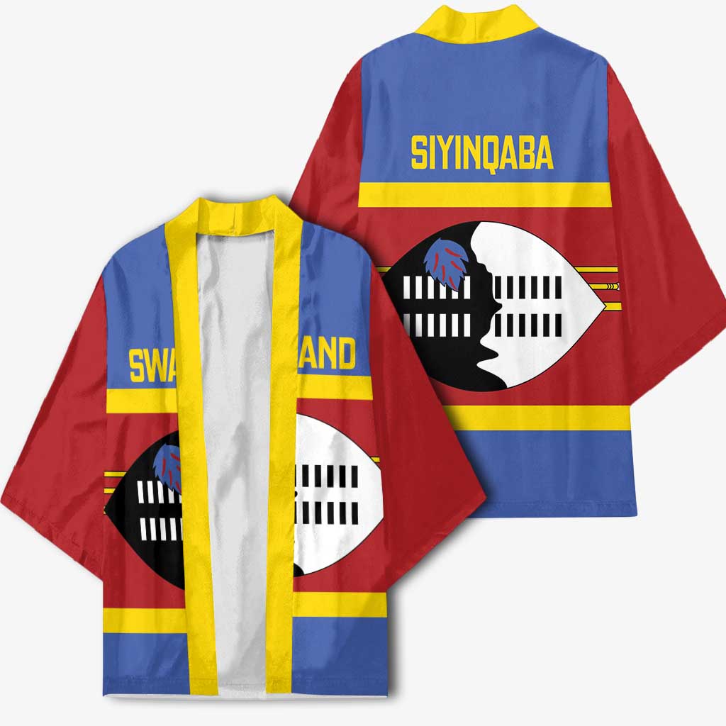 Swaziland Kimono Siyinqaba Eswatini Flag Style