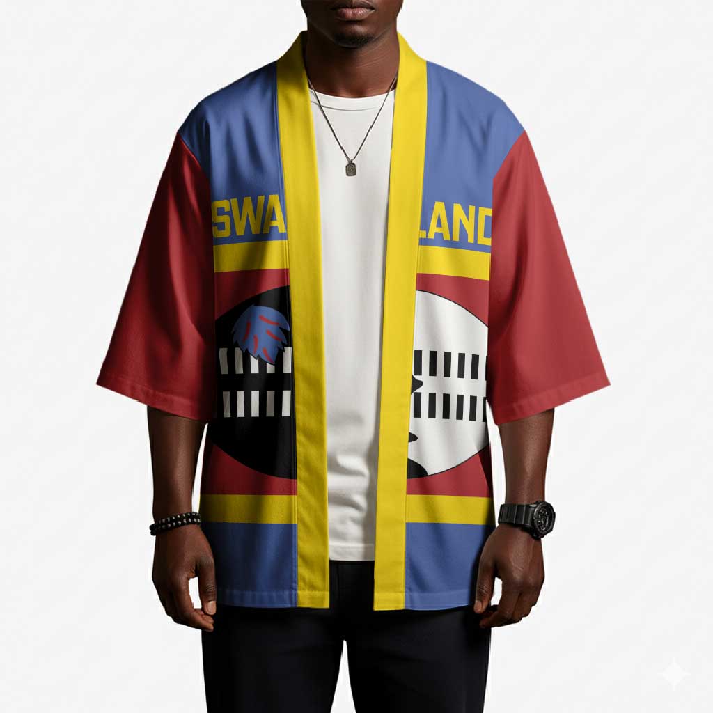 Swaziland Kimono Siyinqaba Eswatini Flag Style