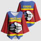 Swaziland Kimono Sleeve Blouse Siyinqaba Eswatini Flag Style