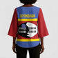 Swaziland Kimono Sleeve Blouse Siyinqaba Eswatini Flag Style