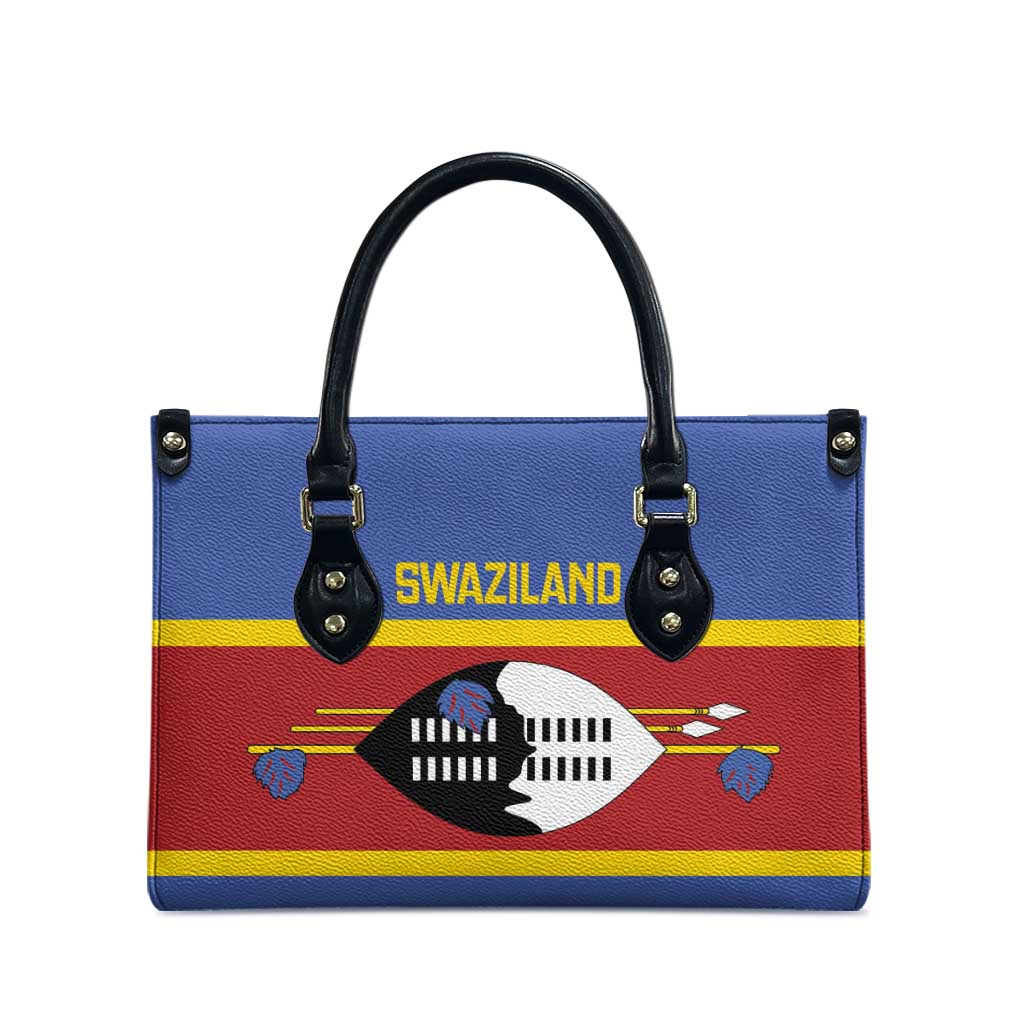 Swaziland Leather Bag Siyinqaba Eswatini Flag Style