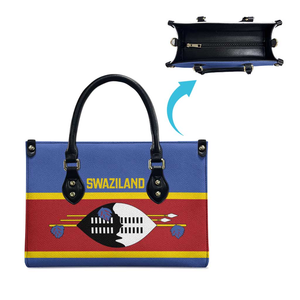 Swaziland Leather Bag Siyinqaba Eswatini Flag Style