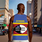 Afro Swaziland Men Tank Top Siyinqaba Eswatini Flag Style - African Pride