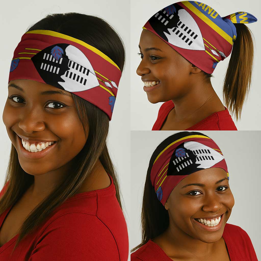 Afro Swaziland Neck Gaiter Siyinqaba Eswatini Flag Style - African Pride