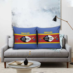 Swaziland Pillow Cover Siyinqaba Eswatini Flag Style