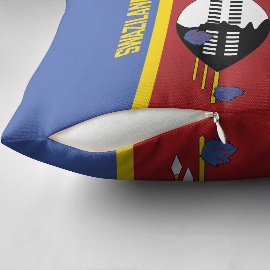 Swaziland Pillow Cover Siyinqaba Eswatini Flag Style
