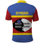 Afro Swaziland Polo Shirt Siyinqaba Eswatini Flag Style - African Pride