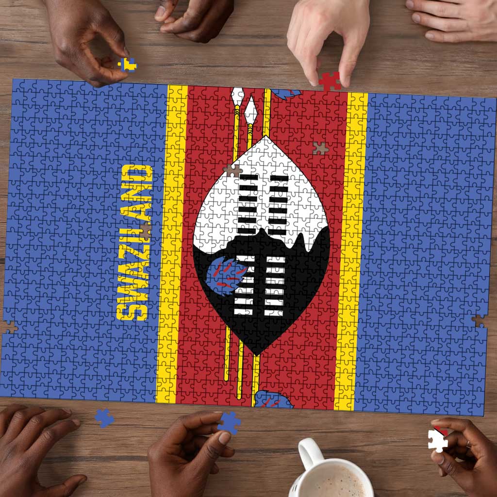Swaziland Puzzle Siyinqaba Eswatini Flag Style