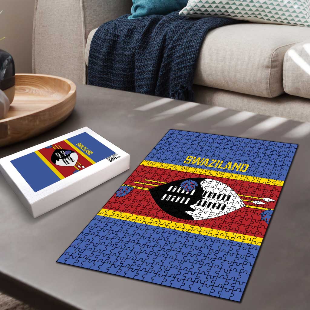 Swaziland Puzzle Siyinqaba Eswatini Flag Style