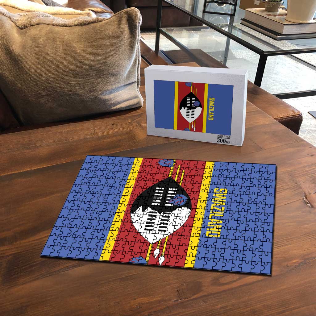 Swaziland Puzzle Siyinqaba Eswatini Flag Style