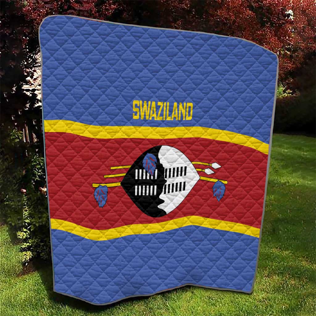 Afro Swaziland Quilt Siyinqaba Eswatini Flag Style - African Pride