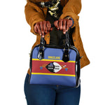 Afro Swaziland Shoulder Handbag Siyinqaba Eswatini Flag Style - African Pride