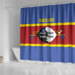 Afro Swaziland Shower Curtain Siyinqaba Eswatini Flag Style - African Pride