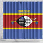 Afro Swaziland Shower Curtain Siyinqaba Eswatini Flag Style - African Pride
