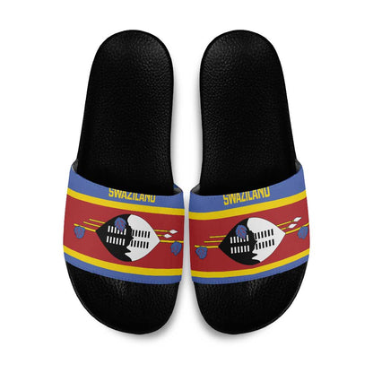 Swaziland Slide Sandals Siyinqaba Eswatini Flag Style