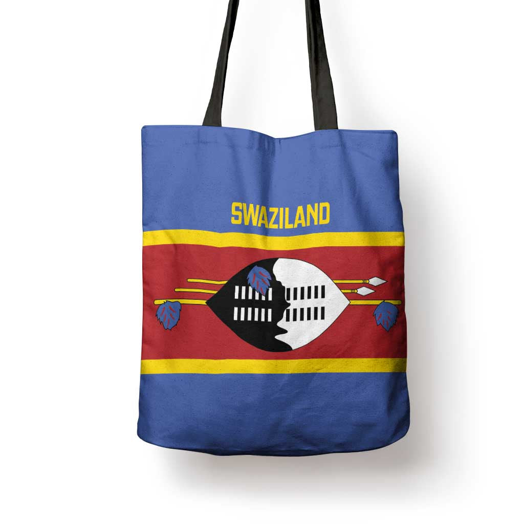Swaziland Tote Bag Siyinqaba Eswatini Flag Style
