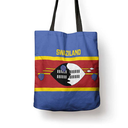 Swaziland Tote Bag Siyinqaba Eswatini Flag Style