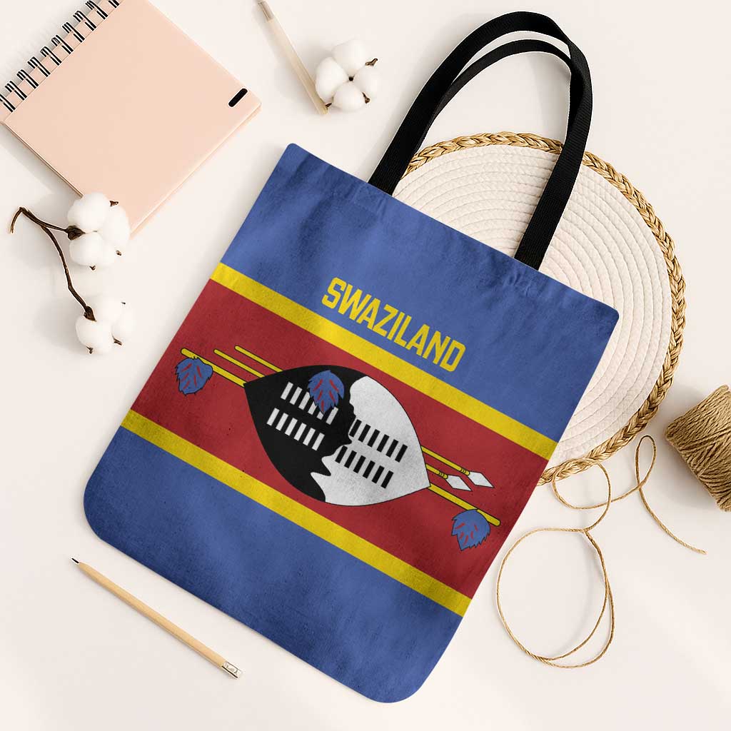 Swaziland Tote Bag Siyinqaba Eswatini Flag Style