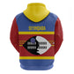 Afro Swaziland Zip Hoodie Siyinqaba Eswatini Flag Style - African Pride