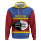 Afro Swaziland Zip Hoodie Siyinqaba Eswatini Flag Style - African Pride
