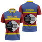 Swaziland Zipper Polo Shirt Siyinqaba Eswatini Flag Style