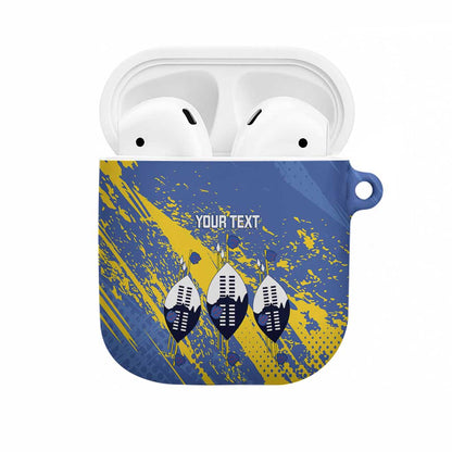 Eswatini Football Custom AirPods Case Sihlangu Semnikati Blue