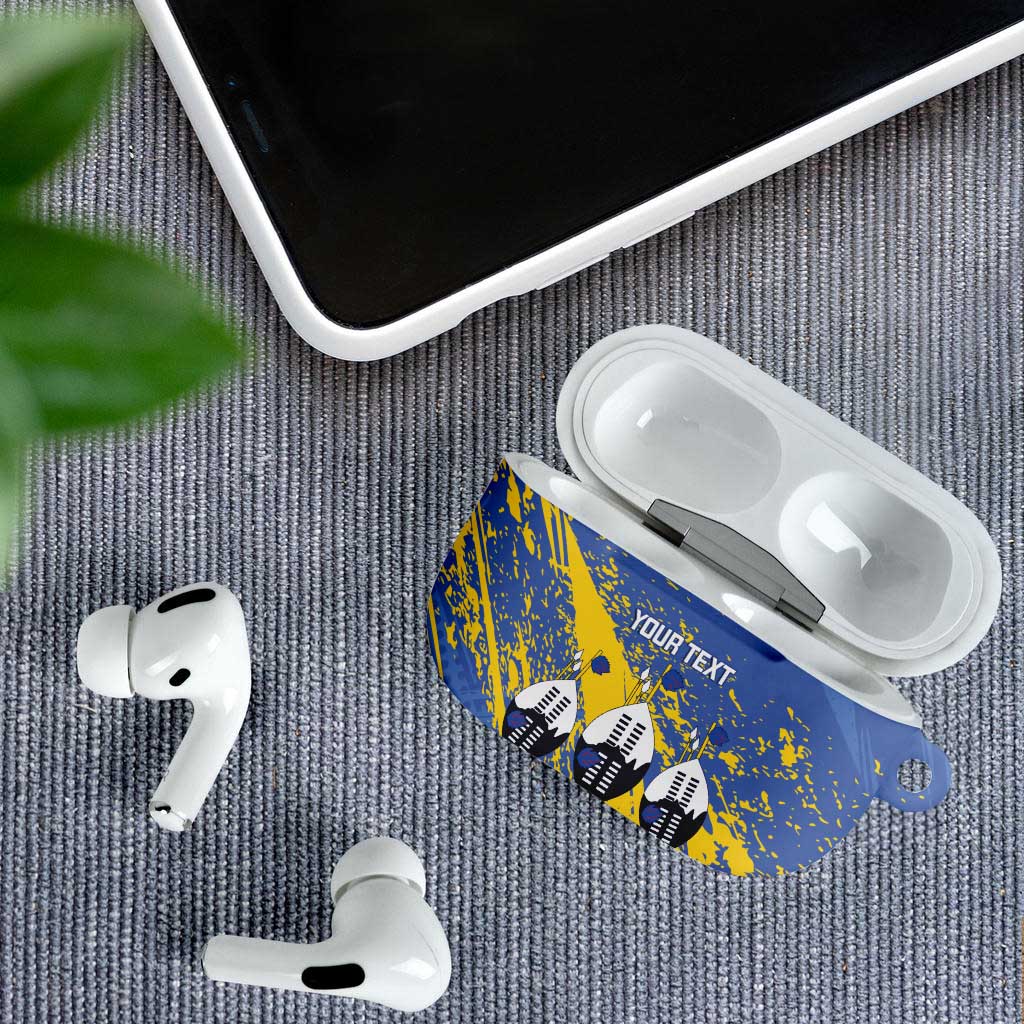 Eswatini Football Custom AirPods Case Sihlangu Semnikati Blue