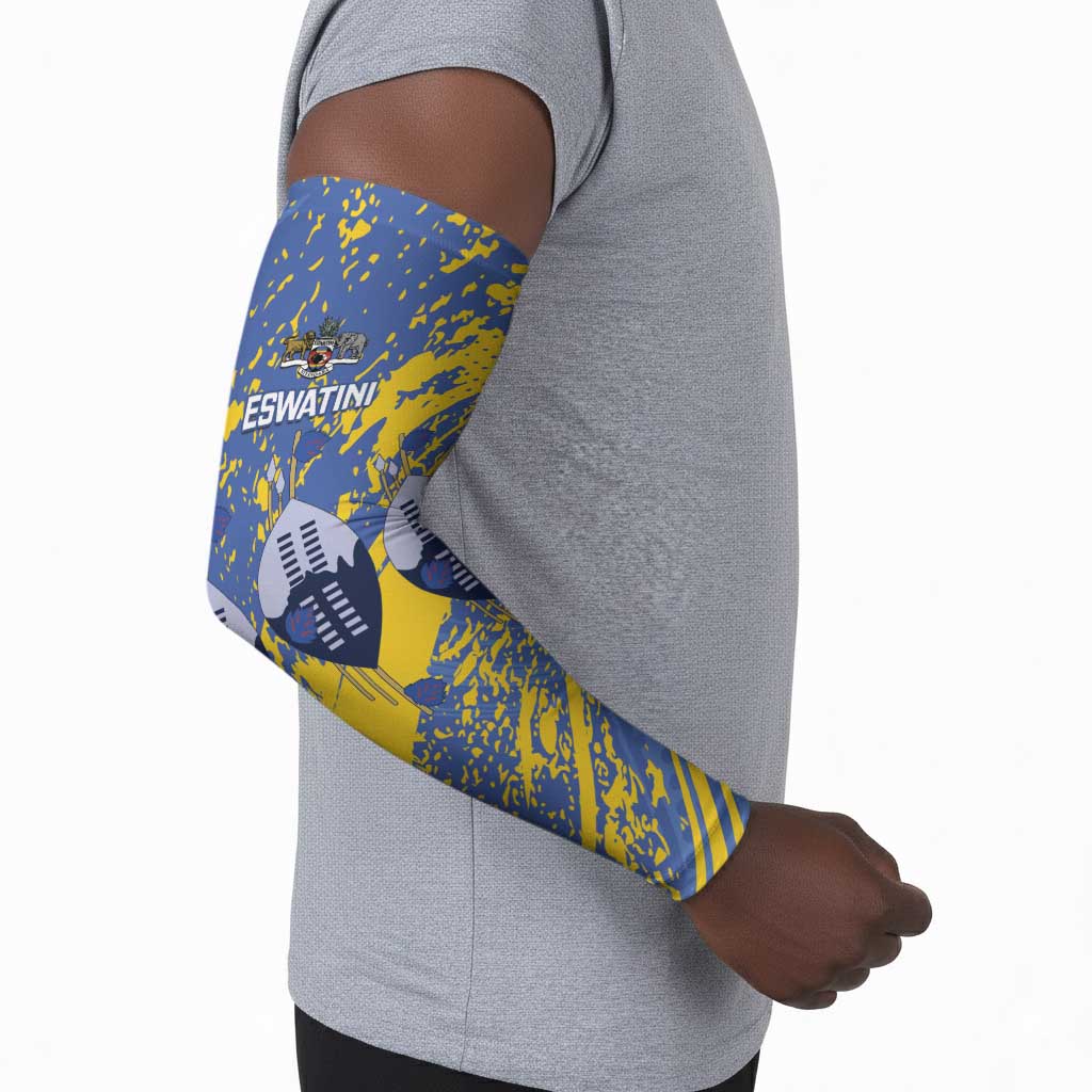 Eswatini Football Custom Arm Sleeves Sihlangu Semnikati Blue