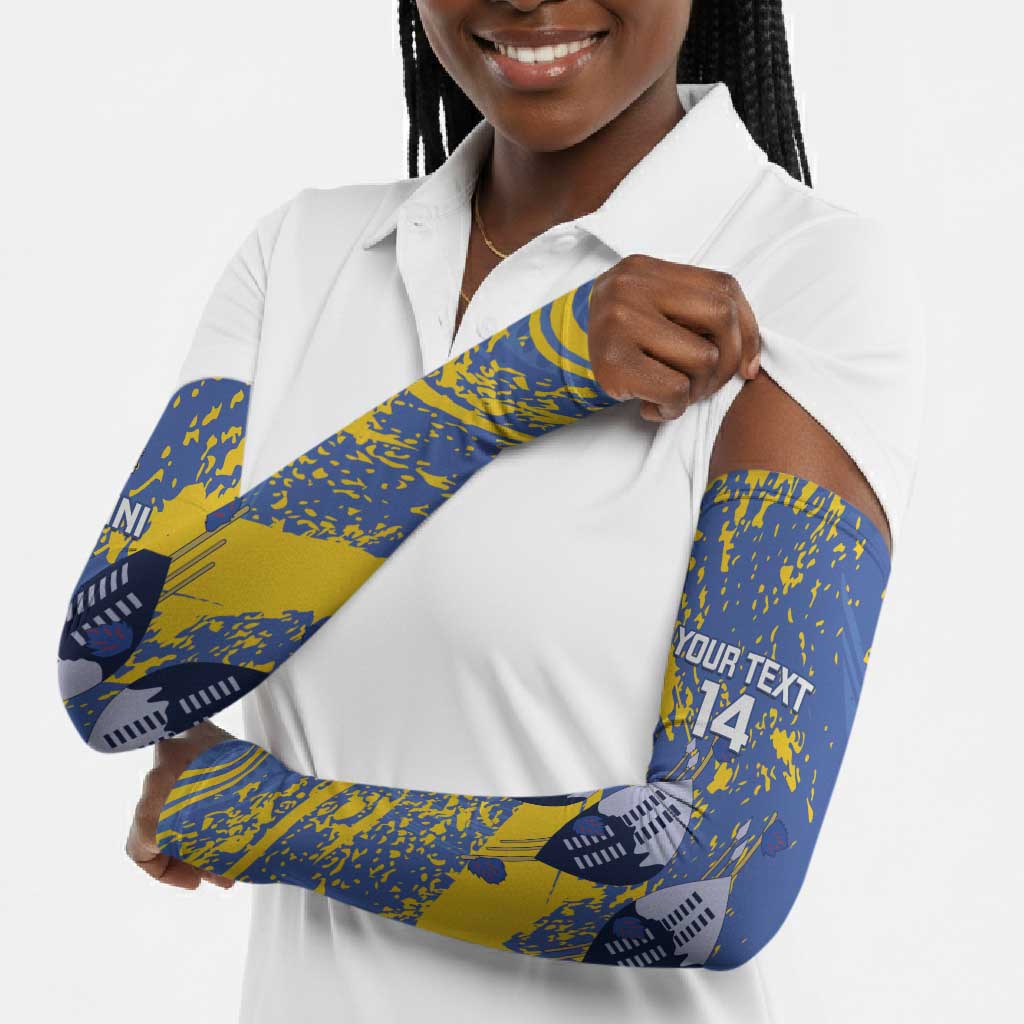 Eswatini Football Custom Arm Sleeves Sihlangu Semnikati Blue
