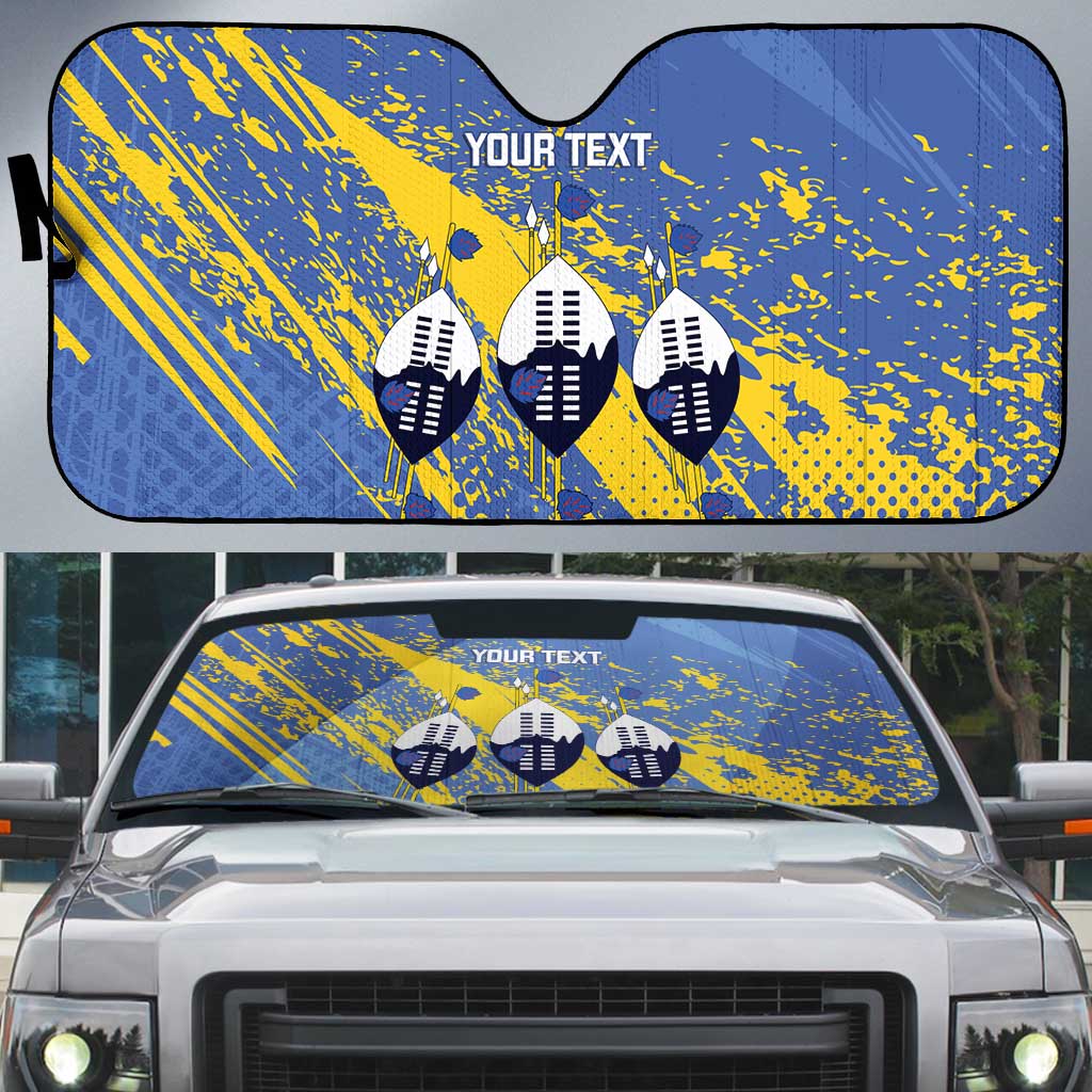 Eswatini Football Custom Auto Sun Shade Sihlangu Semnikati Blue