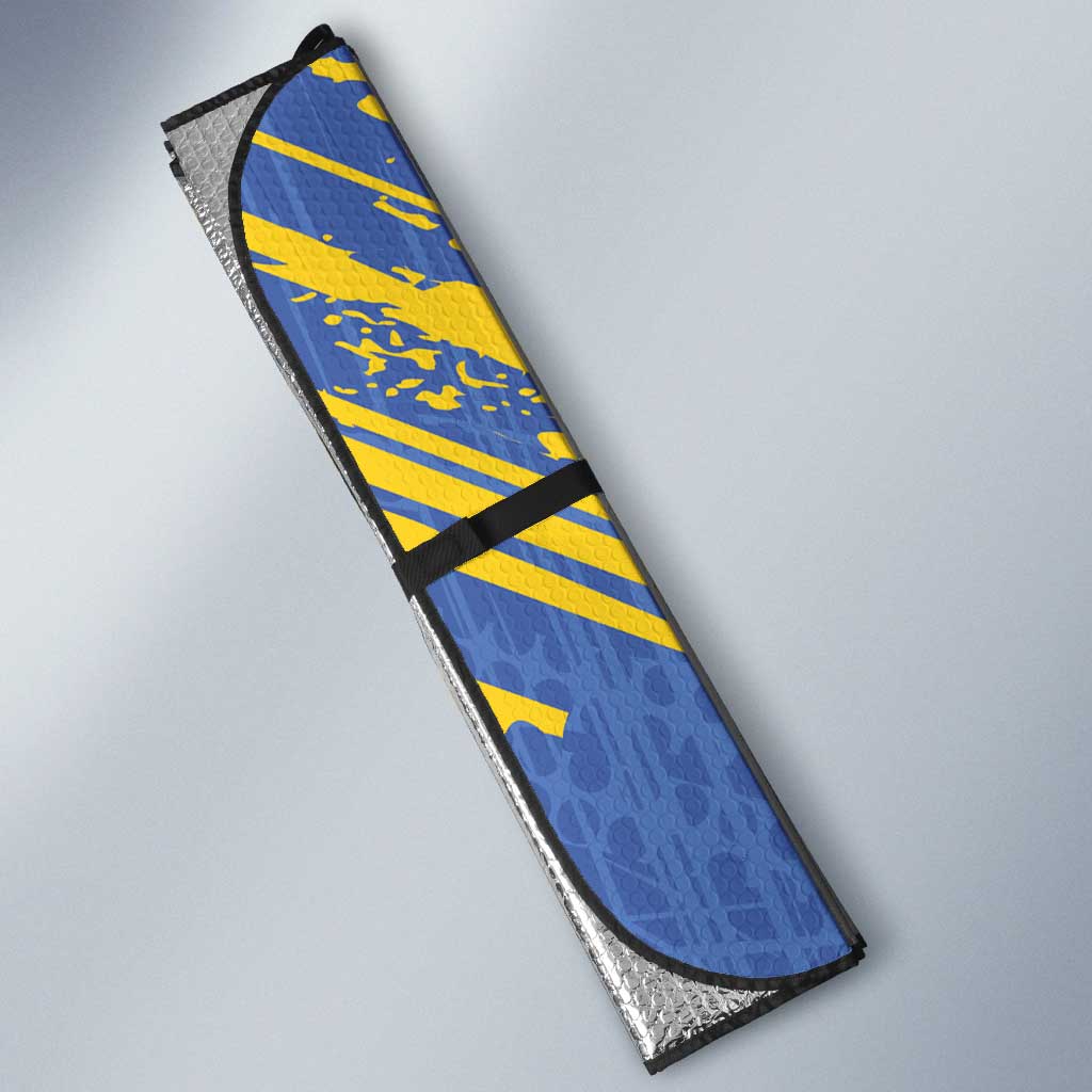 Eswatini Football Custom Auto Sun Shade Sihlangu Semnikati Blue