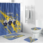 Eswatini Football Custom Bathroom Set Sihlangu Semnikati Blue