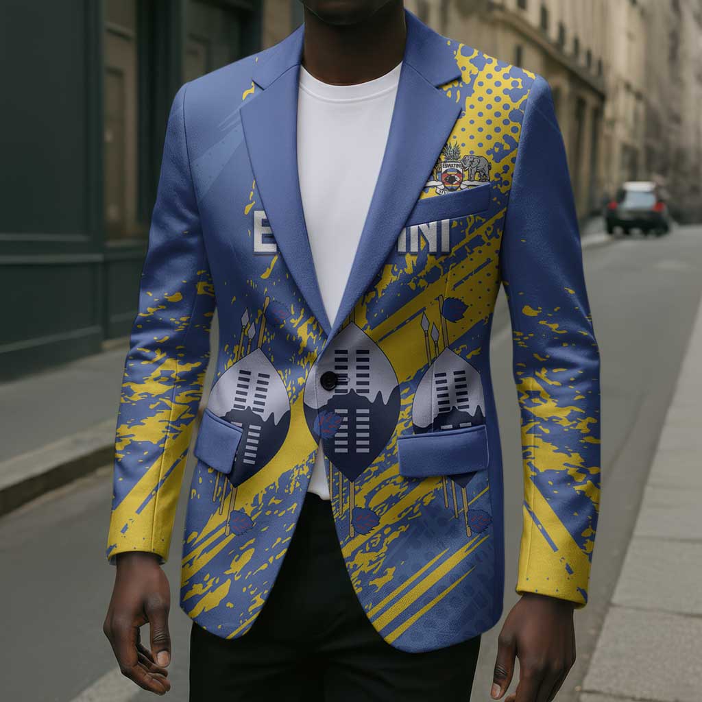 Eswatini Football Custom Blazer Sihlangu Semnikati Blue