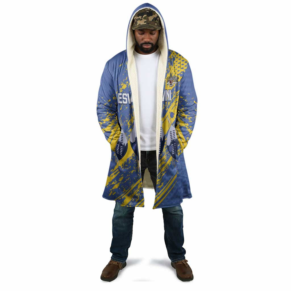 Eswatini Football Custom Cloak Sihlangu Semnikati Blue