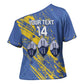 Eswatini Football Custom Cross Shoulder Shirt Sihlangu Semnikati Blue