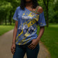 Eswatini Football Custom Cross Shoulder Shirt Sihlangu Semnikati Blue