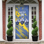 Eswatini Football Custom Door Cover Sihlangu Semnikati Blue